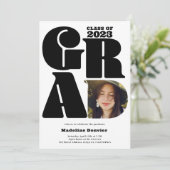 Invitation Moderne audacieux surdimensionné 4e année photo 20 (Debout devant)