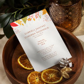 Invitation Moderne Automne Bright Floral Simple Photo Mariage