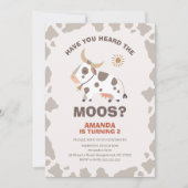 Invitation Moderne Avez-Vous Entendu L'Invitation D'Anniversa (Devant)