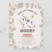 Invitation Moderne Avez-Vous Entendu L'Invitation D'Anniversa (Devant / Derrière)