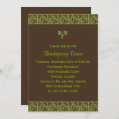 Invitation moderne Batik Thanksgiving/Holiday Part (Devant / Derrière)