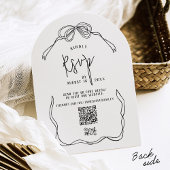 Invitation Moderne bizarré à la main dessiné à la main mariag