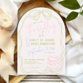 Invitation Moderne bizarré à la main dessiné à la main mariag