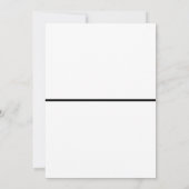 Invitation moderne Black White Bridal Shower (Dos)