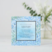 Invitation Moderne Bleu (Debout devant)