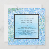 Invitation Moderne Bleu (Devant)