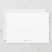 Invitation moderne bleue et Brown (Dos)