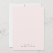Invitation Moderne Blush Rose Flower Sweet 16 Party Invitatio (Dos)