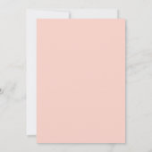 Invitation moderne Blush Rose Spa Day Bridal Showe (Dos)