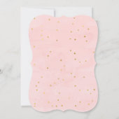 Invitation moderne blush simple pop the bubbly, chic champagn (Dos)