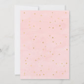 Invitation moderne blush simple pop the bubbly, chic champagn (Dos)