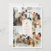 Invitation Moderne Boho 8 Photo Noël Nouvel An (Devant)