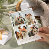 Invitation Moderne Boho 8 Photo Noël Nouvel An