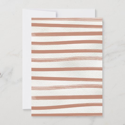 Invitation Moderne Boho Fête de Noël Branche (Dos)