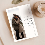 Invitation Moderne Boho Simple 3 Mariage photo