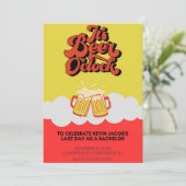 Invitation moderne Bold Bachelor Party (Debout devant)