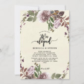 Invitation moderne botanique pourpre nous avons échappé à l'i (Devant)