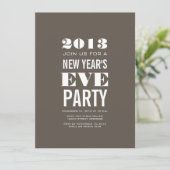 Invitation moderne Brown de partie de 2013 (Debout devant)