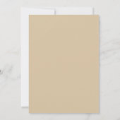 Invitation Moderne Brown Neutral Floral Mariage (Dos)