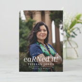 Invitation Moderne BSC RN 4 Photos Infirmière (Debout devant)