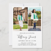 Invitation Moderne BSC RN 4 Photos Infirmière (Dos)