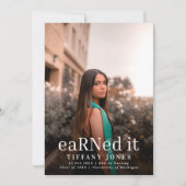 Invitation Moderne BSC RN 4 Photos Infirmière (Devant)