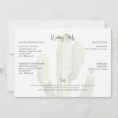 Invitation Moderne Cactus Tropical Mariage Détails (Devant)