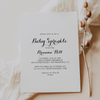Moderne Calligraphie Bébé saupoudrer