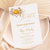 Invitation Moderne Calligraphie Script Graduation Elle L'A Fa