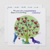 Invitation moderne Célébration de la Saint Valenti (Devant / Derrière)