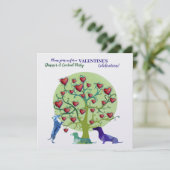 Invitation moderne Célébration de la Saint Valenti (Debout devant)