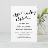 Invitation Moderne Célébration de Mariage après la Cérémonie  (Debout devant)