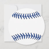 Invitation Moderne C'est un garçon Baseball Baby Shower Invit (Dos)