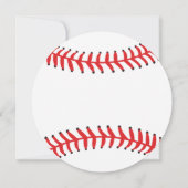 Invitation Moderne C'est un garçon Baseball Baby Shower Invit (Dos)