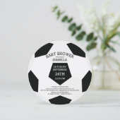 Invitation Moderne C'est un garçon Football Football Bébé Dou (Debout devant)