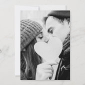 Invitation Moderne Changer la date Aquarelle Photo de verdure (Dos)