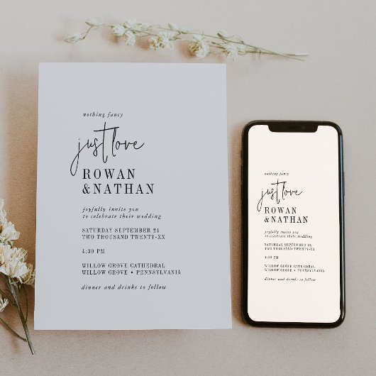 Invitation Moderne Chic Black White Week-end Événements QR Ma