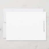 Invitation Moderne Chic Bleu Hydrangea Fête des mariées Maria (Dos)