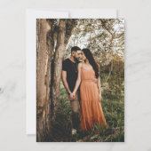 Invitation Moderne Chic Bohème Aquarelle Mariage Floral (Dos)