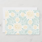 Invitation Moderne Chic Boho Floral Sweet 16 Anniversaire Pho (Dos)