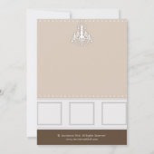 Invitation moderne chic de baby shower de maman (Dos)