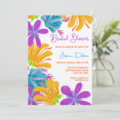 Invitation Moderne chic dessiné à la main des fleurs sauvages (Debout devant)