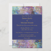 Invitation Moderne Chic Gold Paisley (Devant)