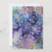 Invitation Moderne Chic Gold Paisley (Dos)