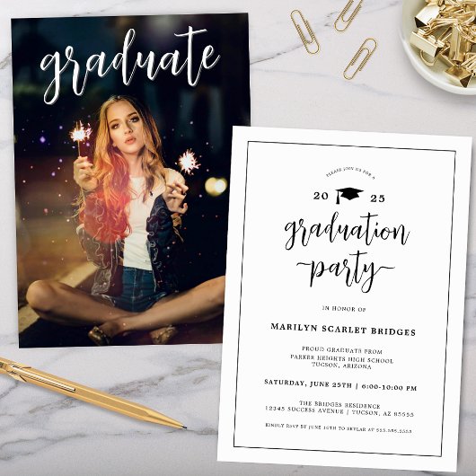 Invitation Moderne Chic Graduation