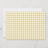 Invitation Moderne Chic Jaune Simple Dots Partie de graduatio (Dos)