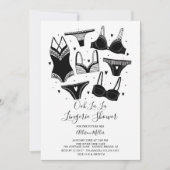 Invitation Moderne Chic Lingerie nuptiale Douche (Devant)