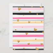 Invitation Moderne Chic Lingerie nuptiale Douche (Dos)