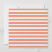 Invitation Moderne Chic Orange Blancs doux 16 (Dos)
