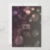 Invitation Moderne Chic Parties scintillant Bokeh Bachelorett (Dos)